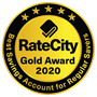 Awarded RateCity’s Gold award for the Best Savings Account in the Regular Savers Category 2020