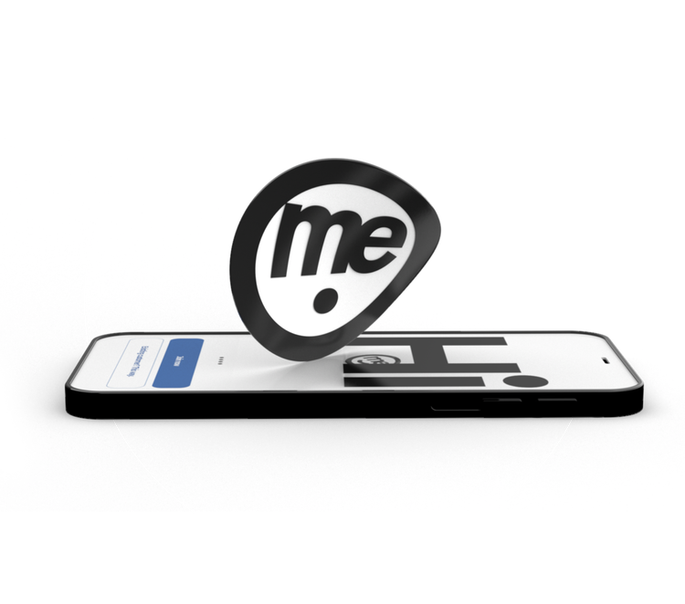 ME Bank digital wallet displayed above a smartphone screen