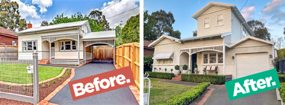 before and after renovation