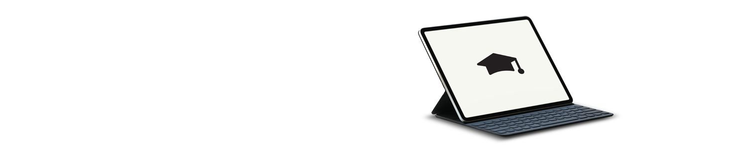 tablet computer propped up on a stand