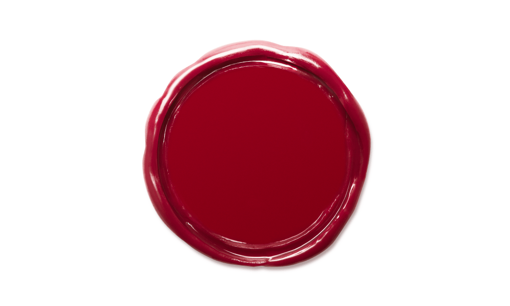 Red wax seal 