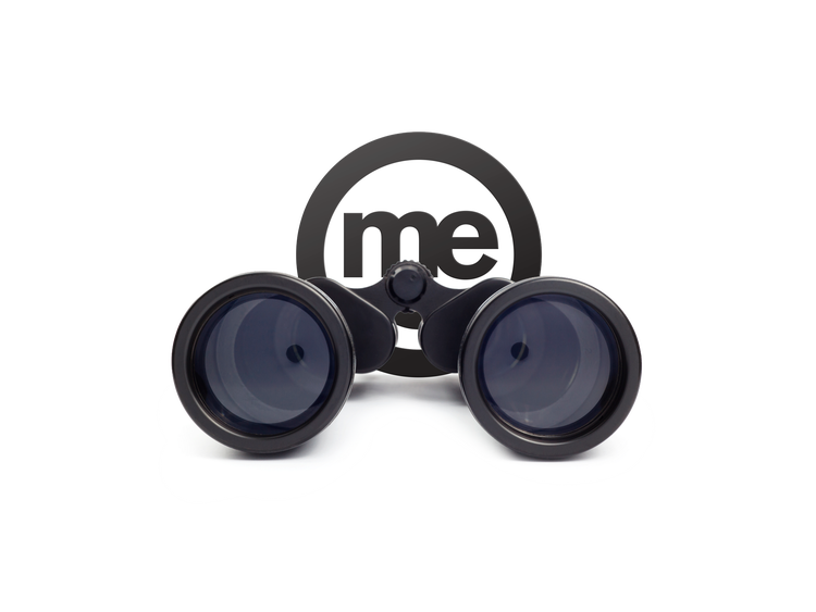 Binoculars with ME branding