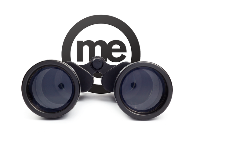 Binoculars with ME branding