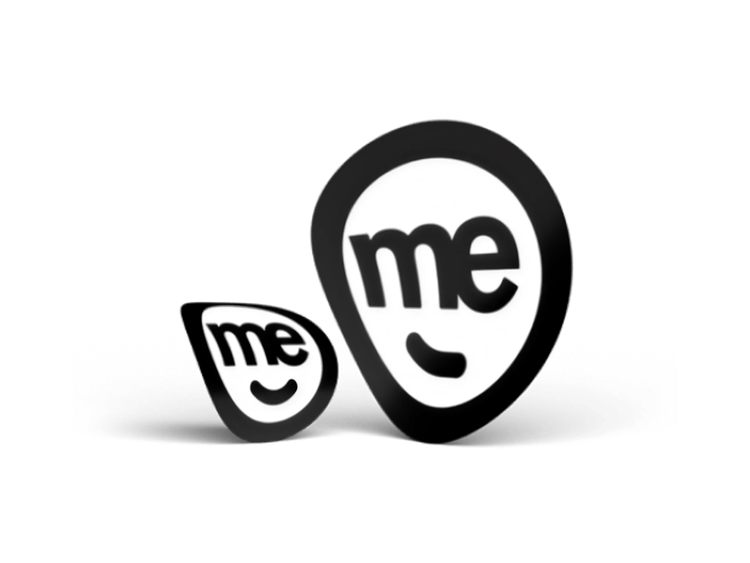 Two ME logo markers displayed side by side