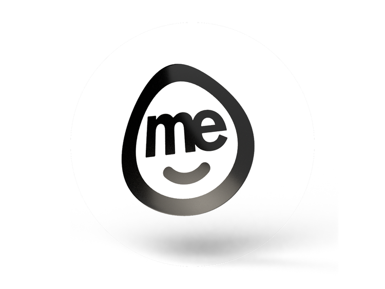ME logo displayed on a light background