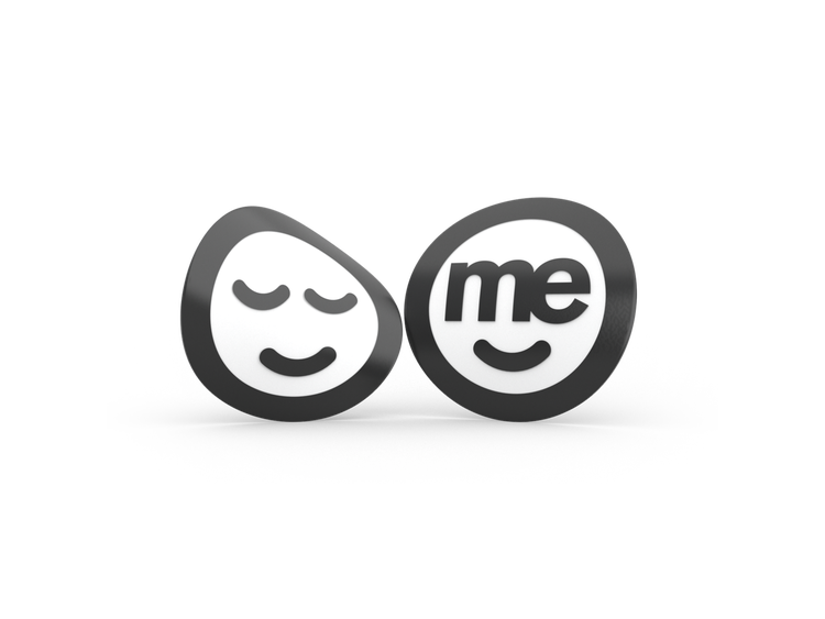 Two ME Bank logo icons displayed side by side