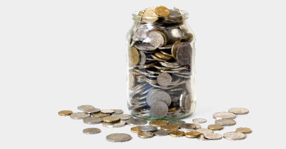 Coin jar image helping to explain home equity